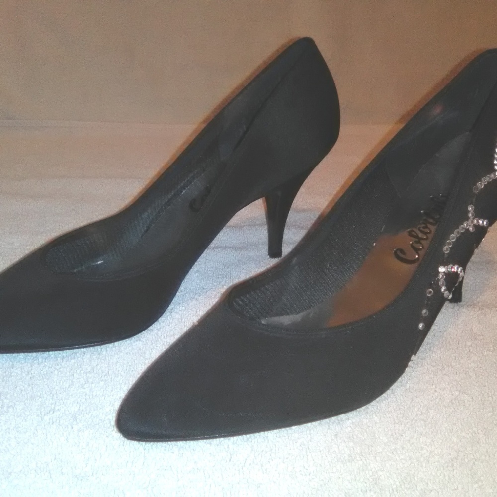 Flex Soles Black With Rhinestones - Picture 7 of 7